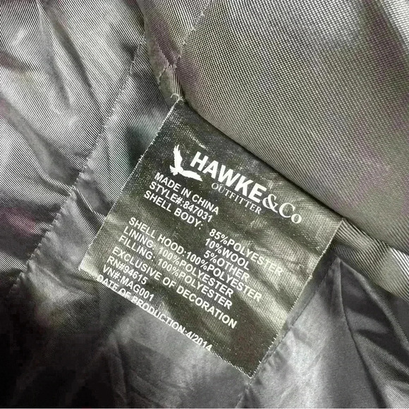 Trendy HAWK & Co Casual/Holiday/ Winter Coat/Jacket with hoodie! So cute! - Picture 14 of 16